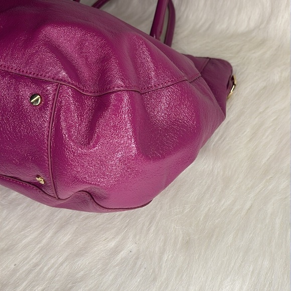 ✨Tory Burch Amanda Leather Tote Bag – Rare Purple – Large Shoulder Tote✨ - Picture 7 of 16